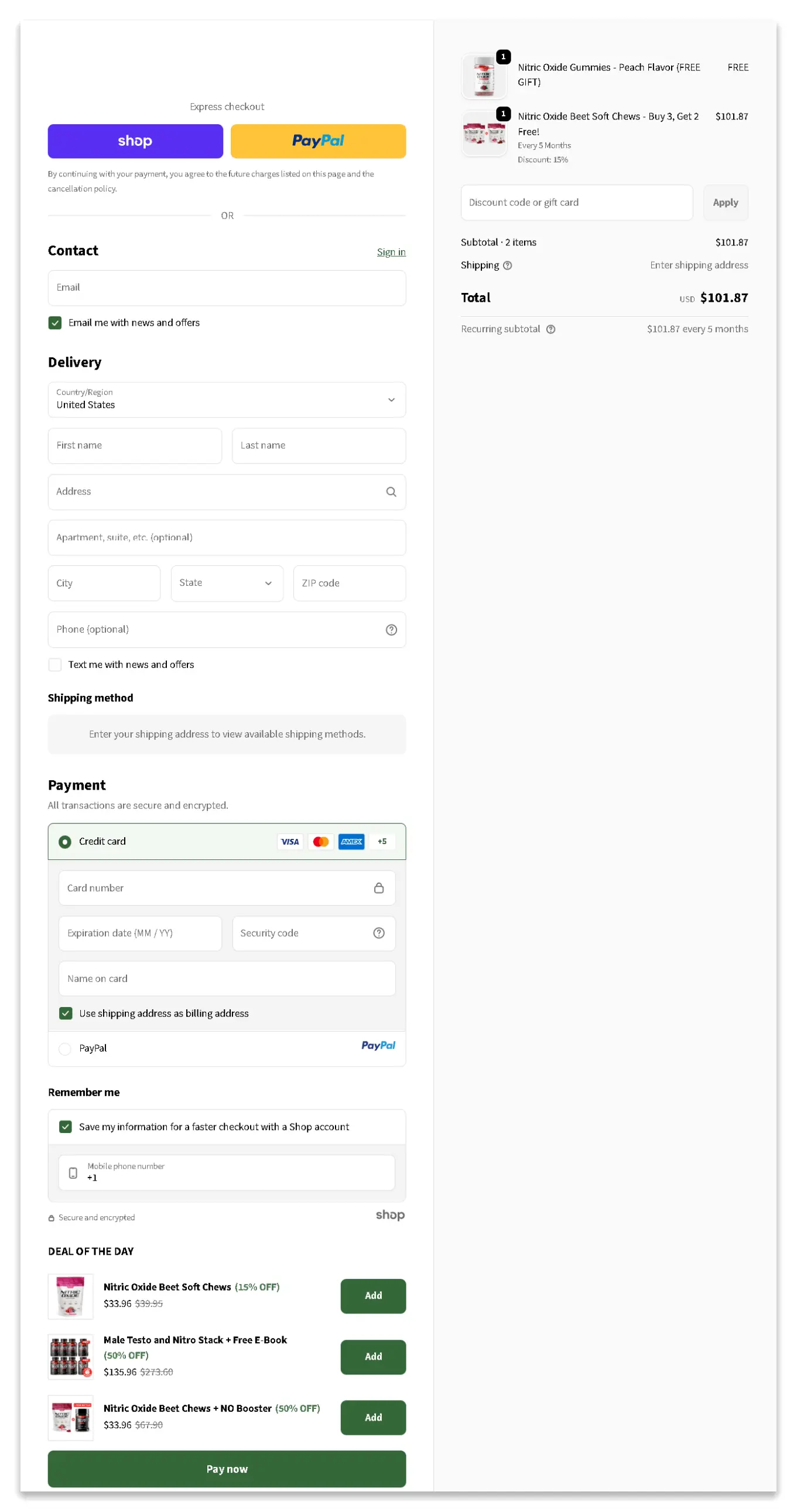 Nitric Oxide offer price